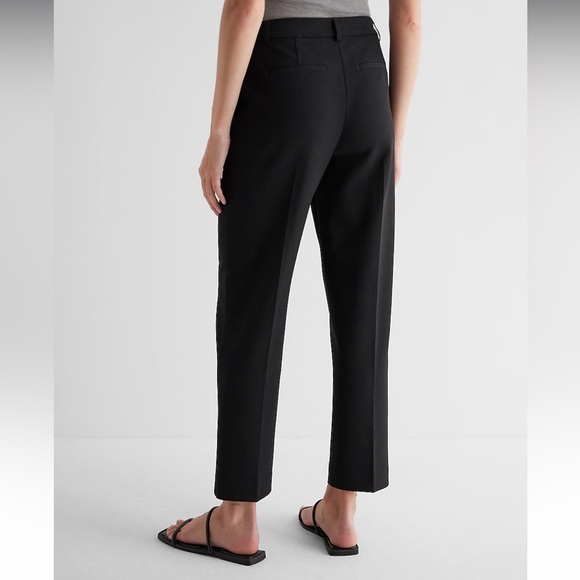 Express Stretch Straight Mid Rise Pants - Picture 2 of 9